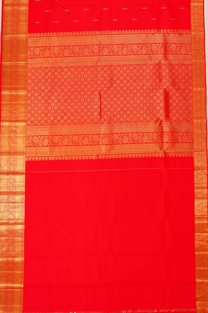 Taranga Kanchi Silk Butta Red Saree