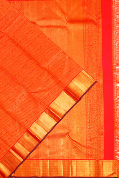 Taranga Kanchi Silk Brocade Red Saree