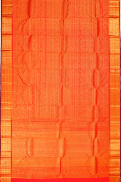 Taranga Kanchi Silk Brocade Red Saree