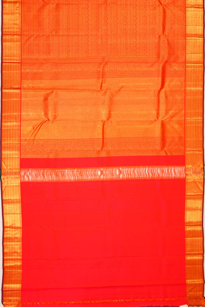 Taranga Kanchi Silk Brocade Red Saree