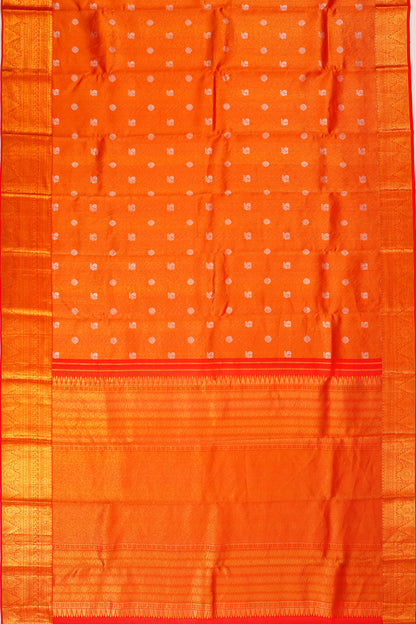 Taranga Kanchi Silk Tissue Butta Red Saree