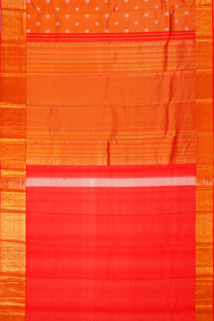 Taranga Kanchi Silk Tissue Butta Red Saree
