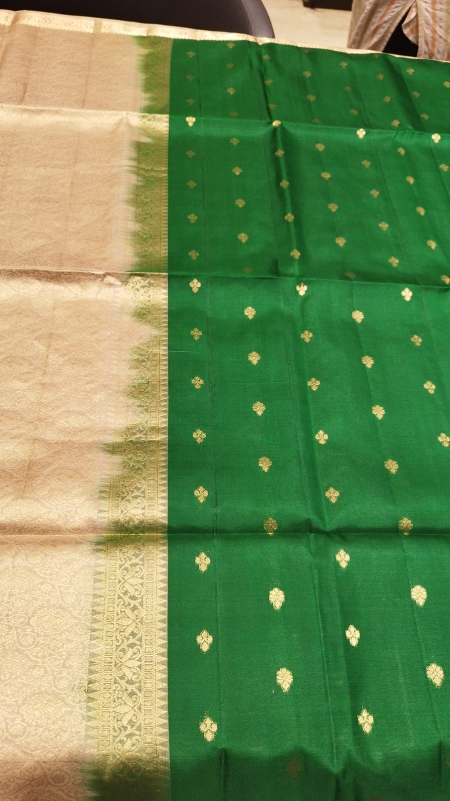 Coimbatore Soft Silk Butta Green Saree