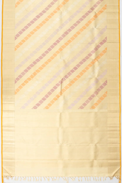 Kanchipuram Silk Tissue Brocade Gold Saree