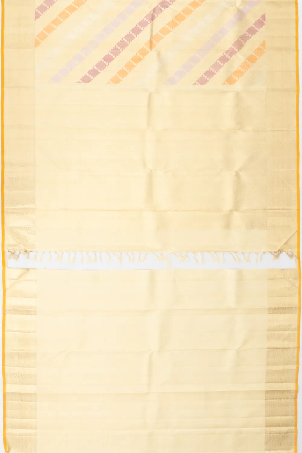 Kanchipuram Silk Tissue Brocade Gold Saree