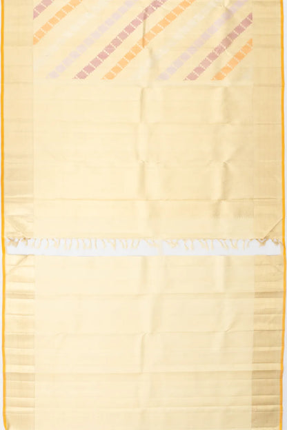 Kanchipuram Silk Tissue Brocade Gold Saree