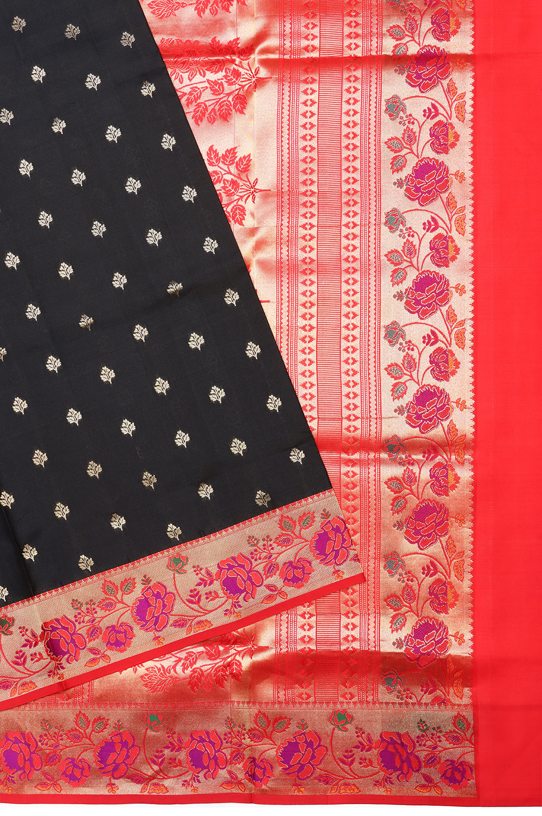 Coimbatore Silk Butta Black Saree