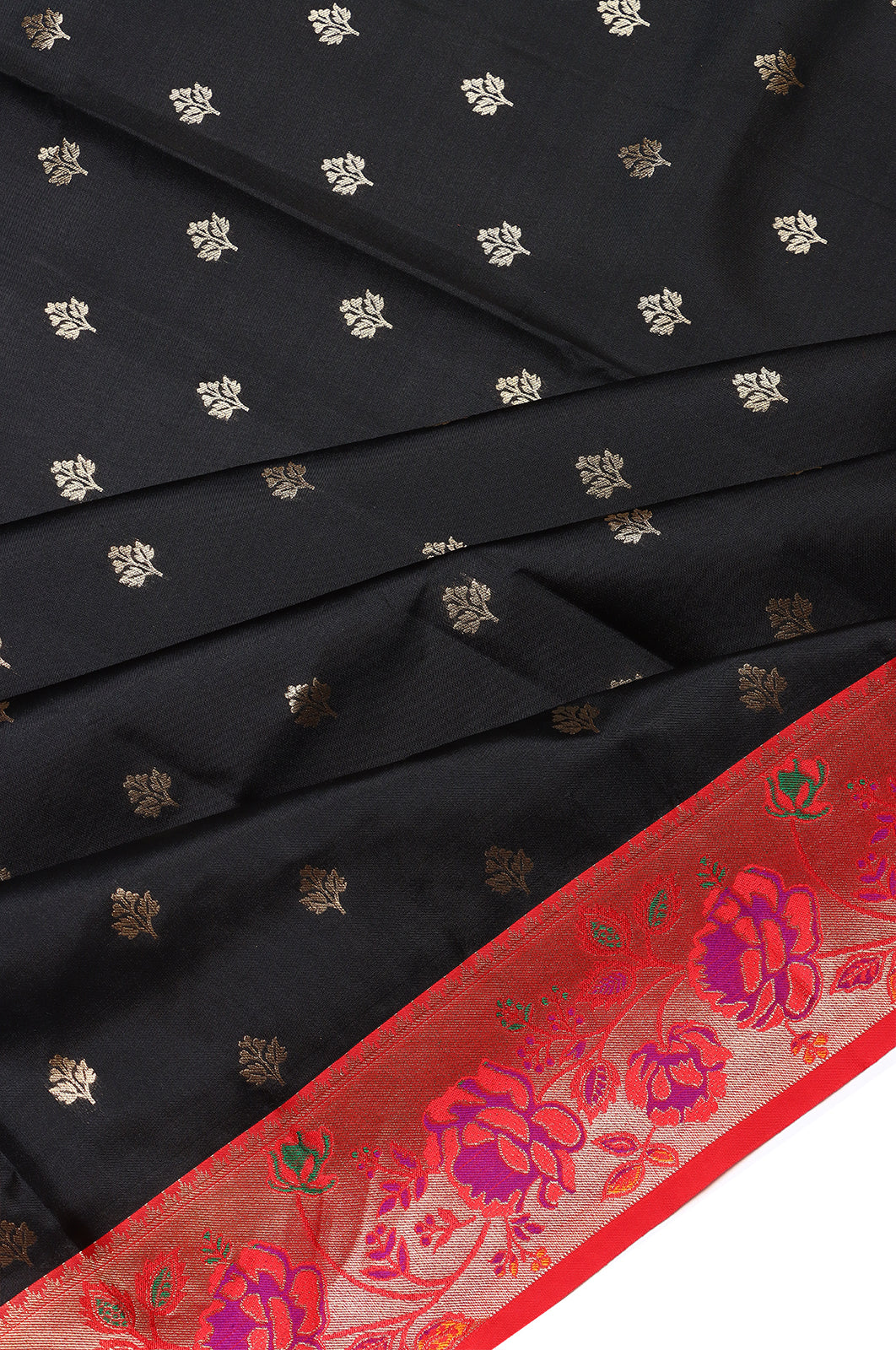 Coimbatore Silk Butta Black Saree