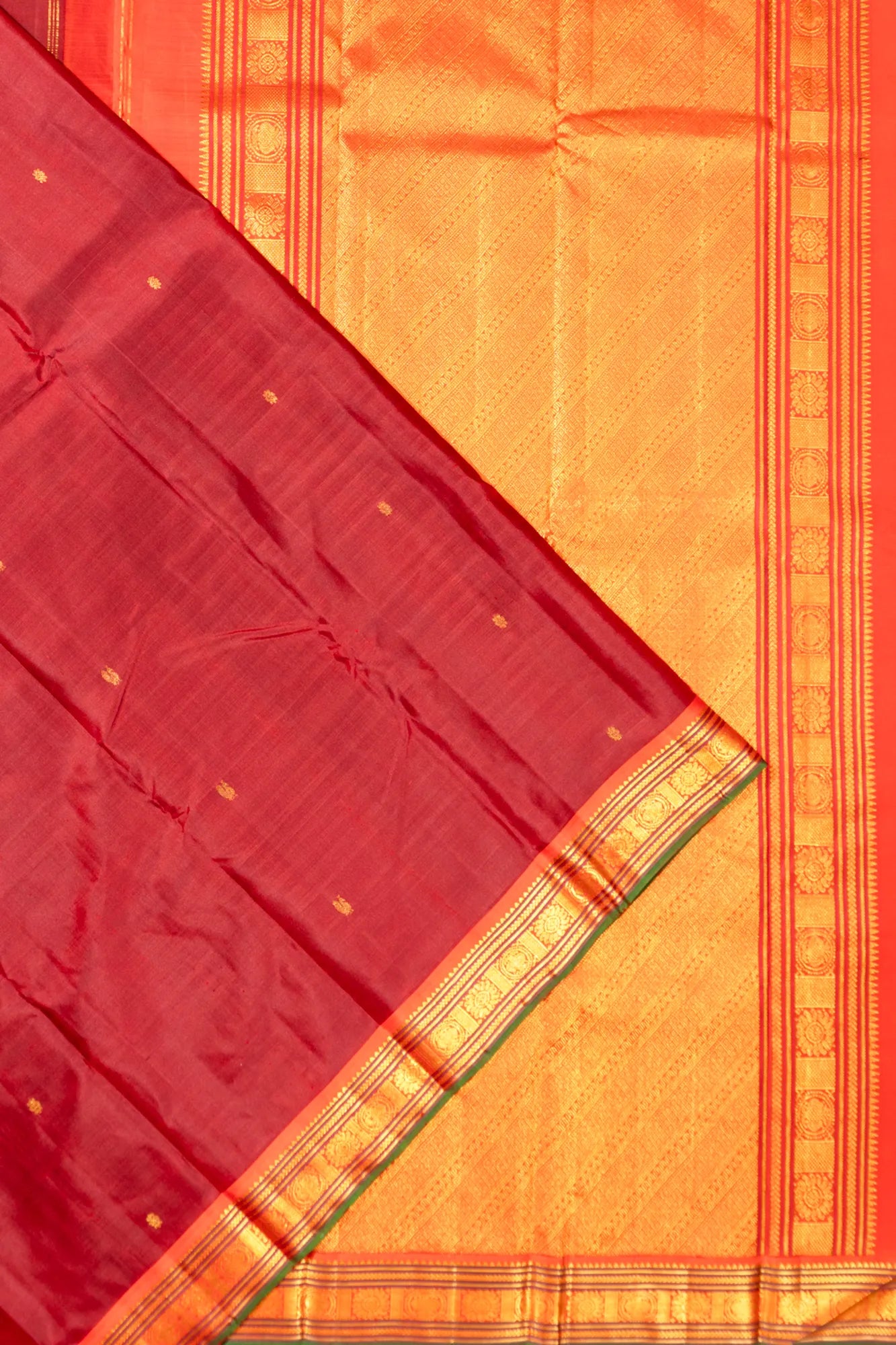 Classic Kanchipuram Silk Butta Maroon Saree