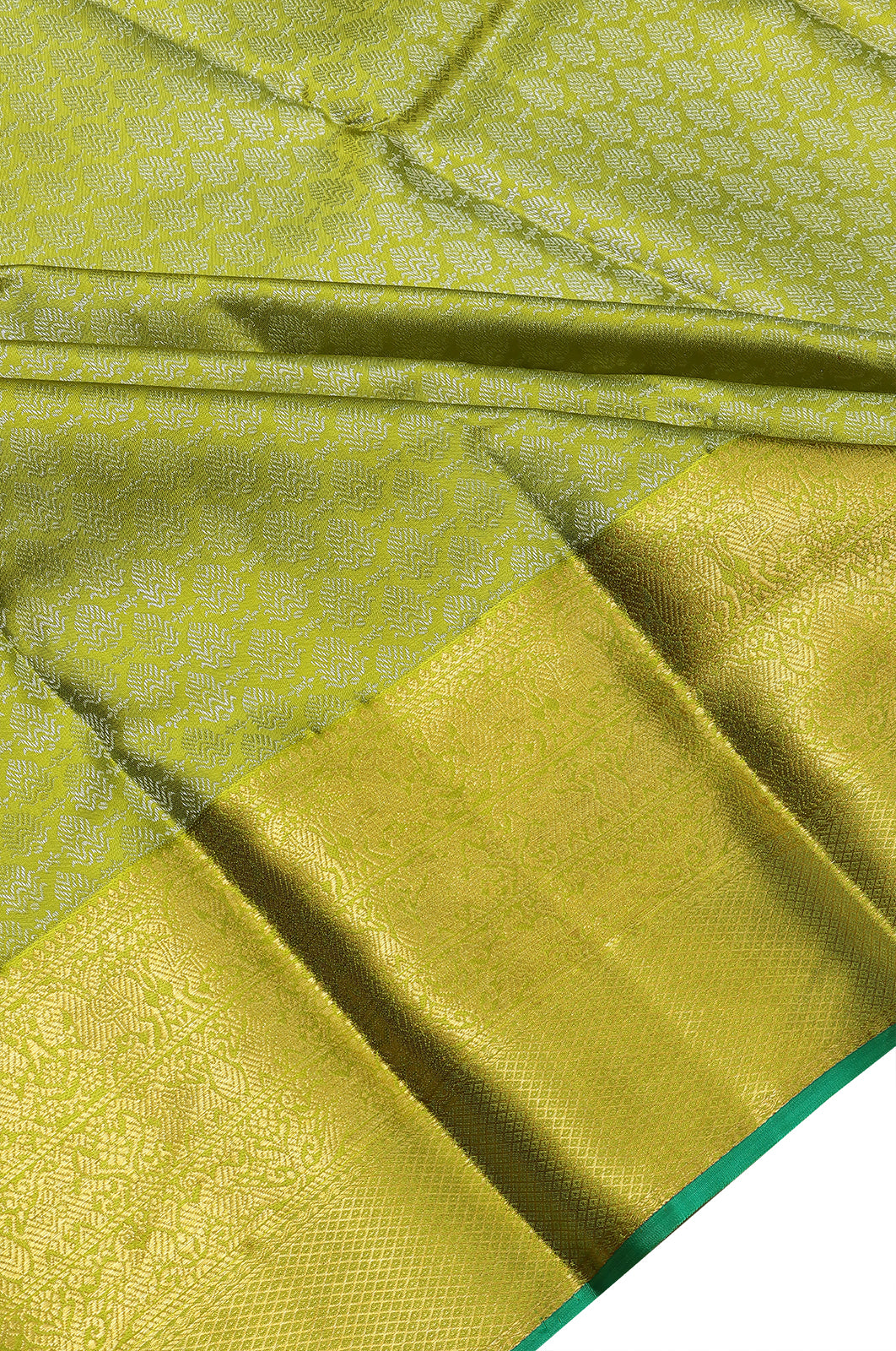 Taranga Kanchi Silk Brocade Green Saree