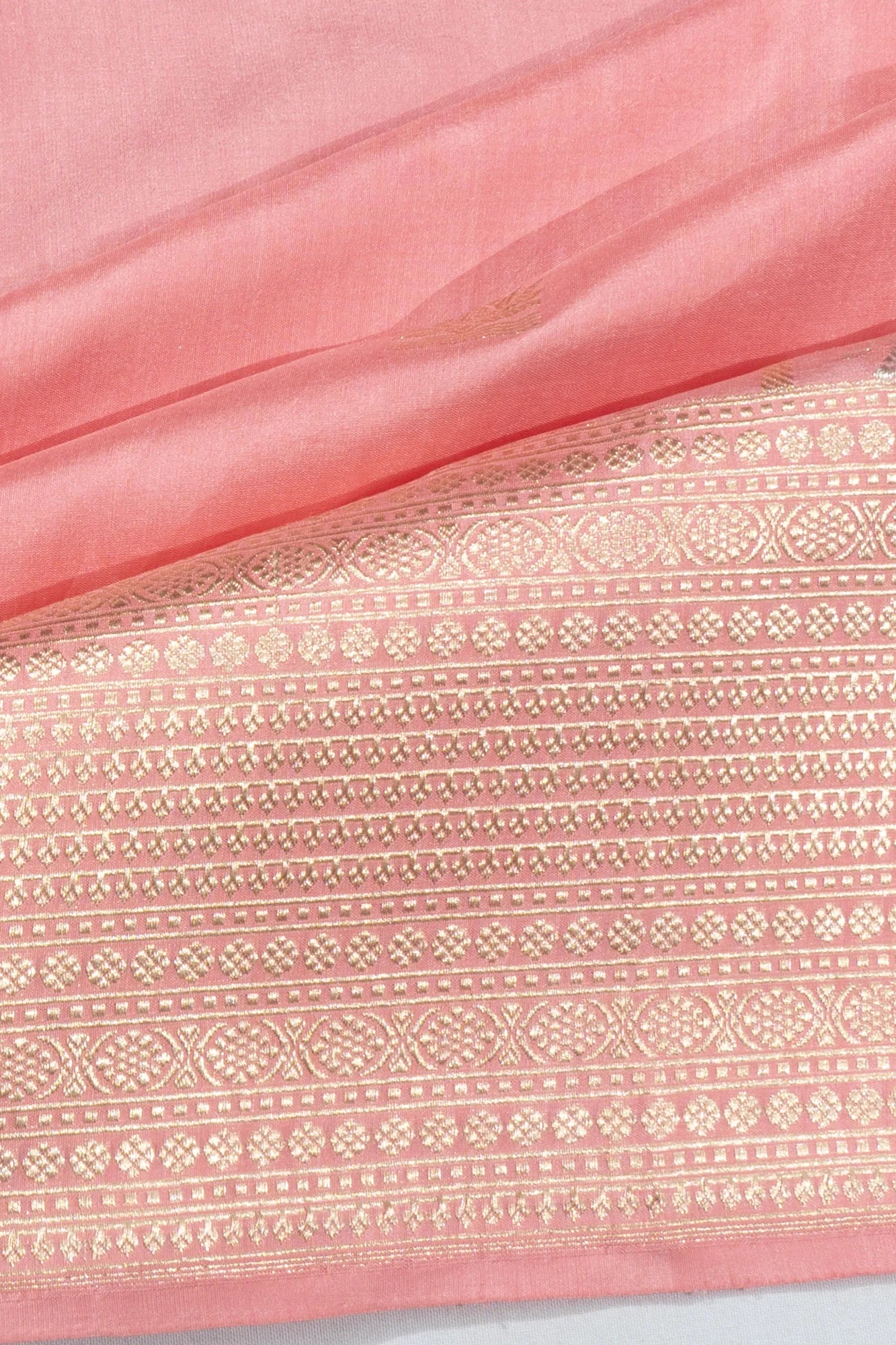 Banarasi Silk Butta Baby Pink Saree