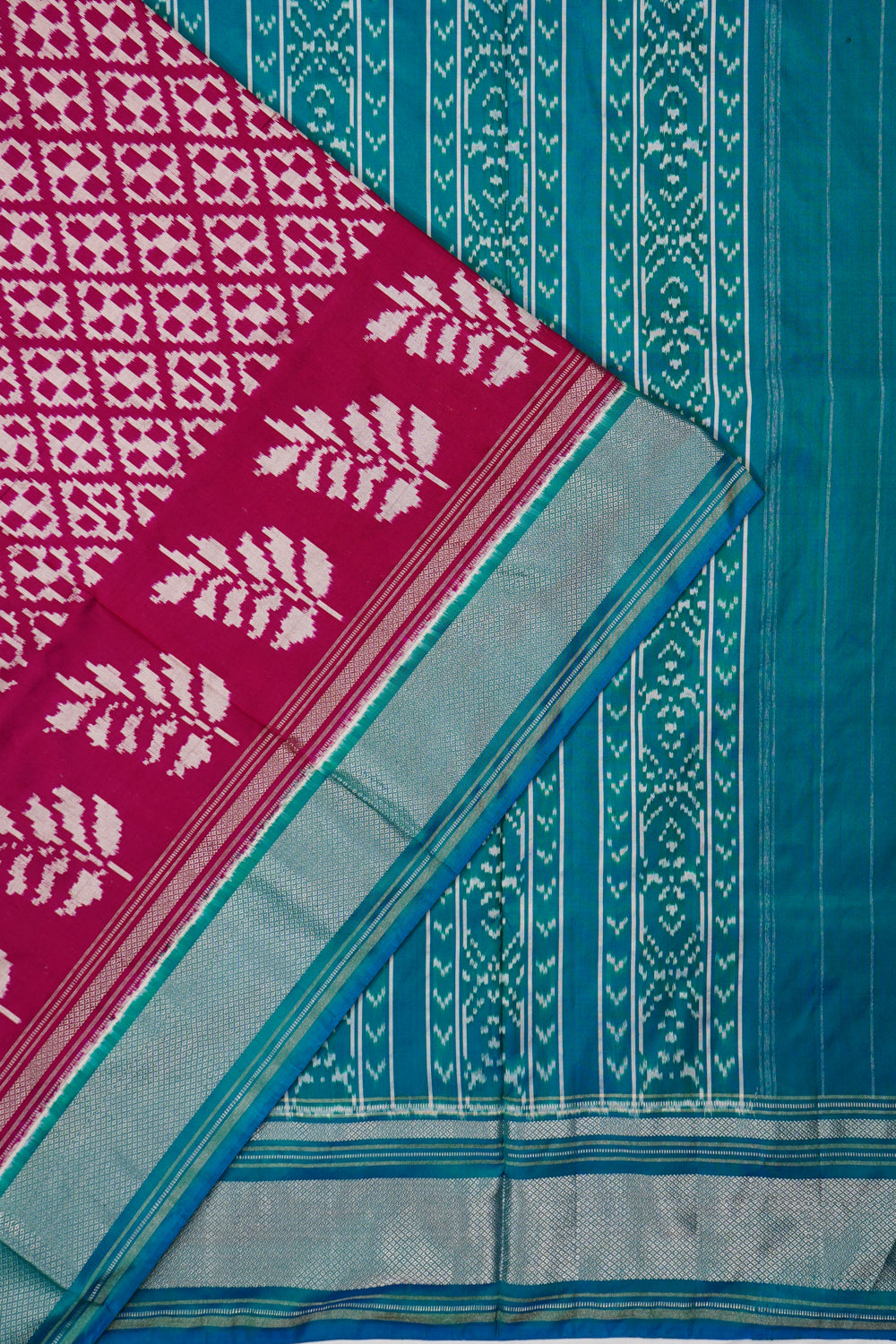 Pochampally Silk Ikat Pink Saree
