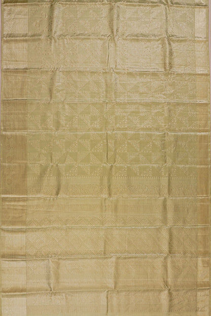 Taranga Kanchi Silk Tissue Brocade Pastel Green Saree
