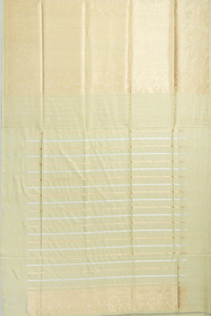 Banarasi Silk Jaal Rangkat Pista Green Saree