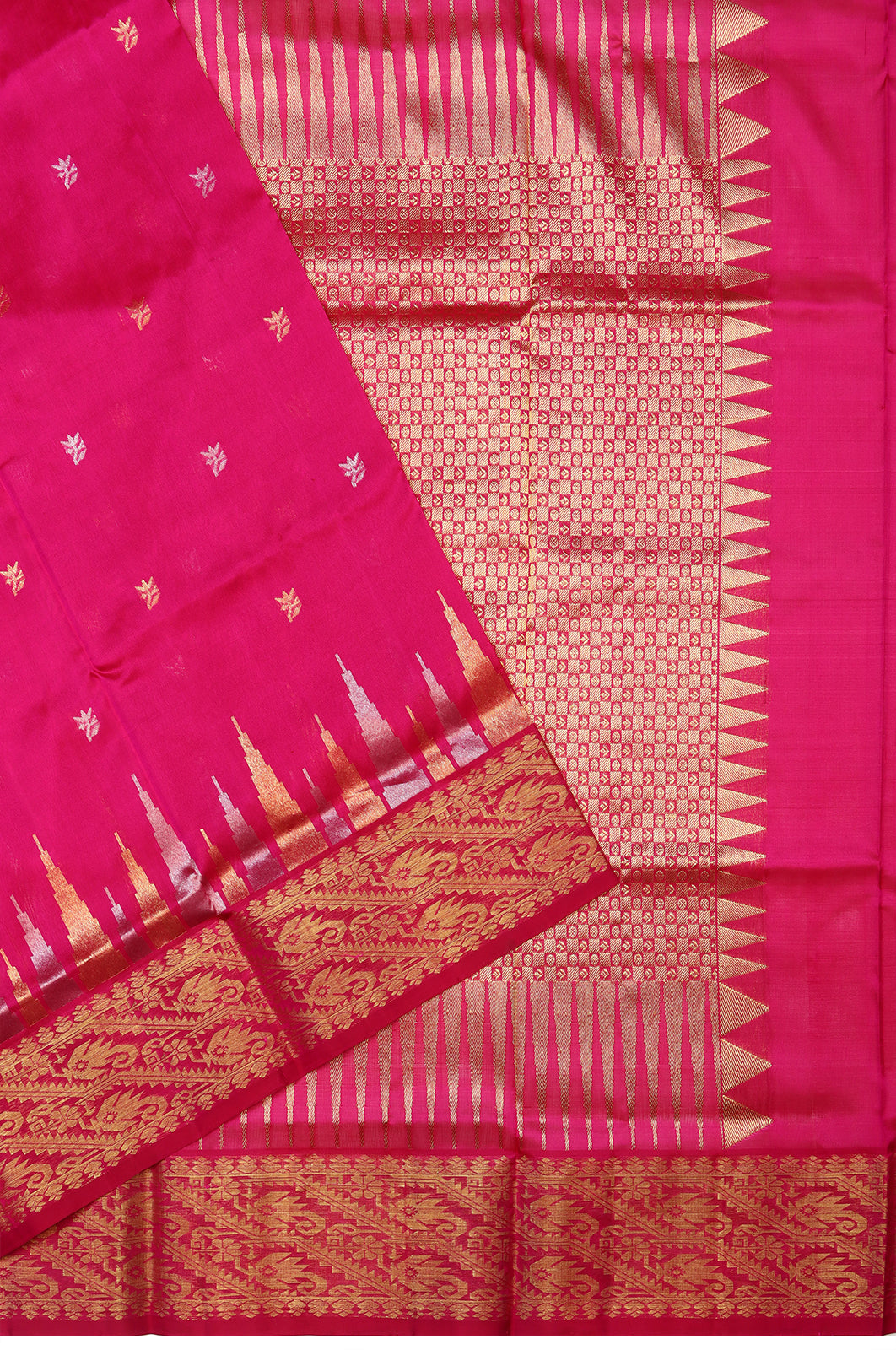 Taranga Kanchi Silk Butta Pink Saree