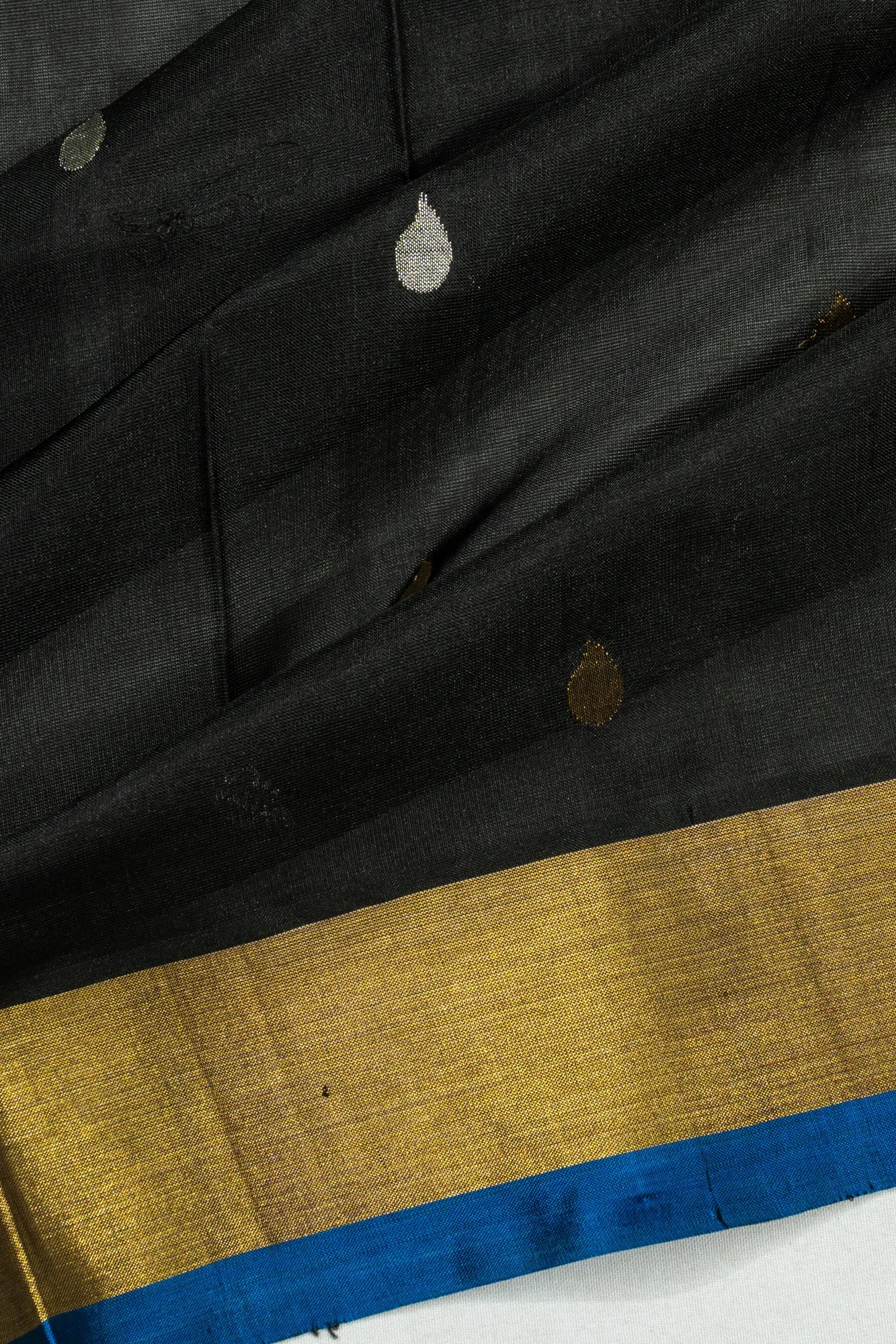 Uppada Silk Butta Black Saree