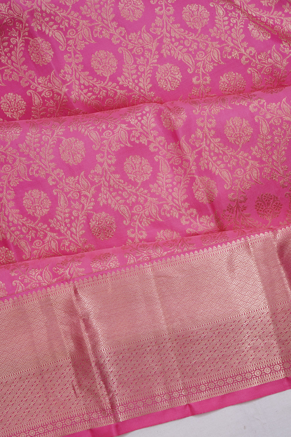 Taranga Kanchi Silk Brocade Pink Saree