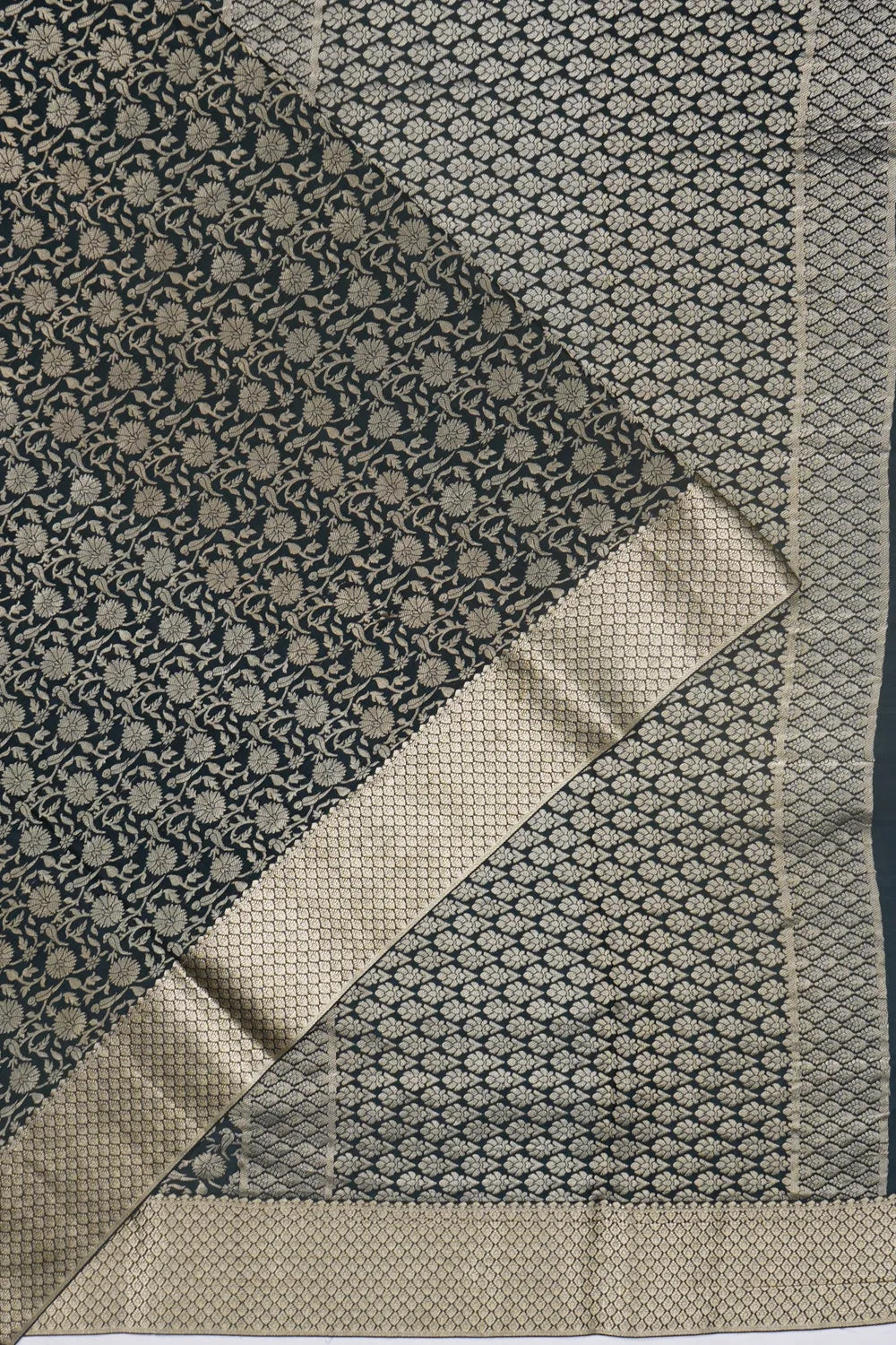 Binny Georgette Brocade Black Saree