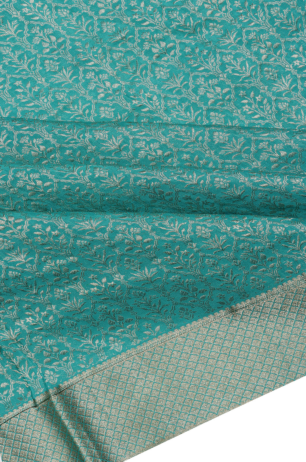 Binny Silk Brocade Sky Blue Saree