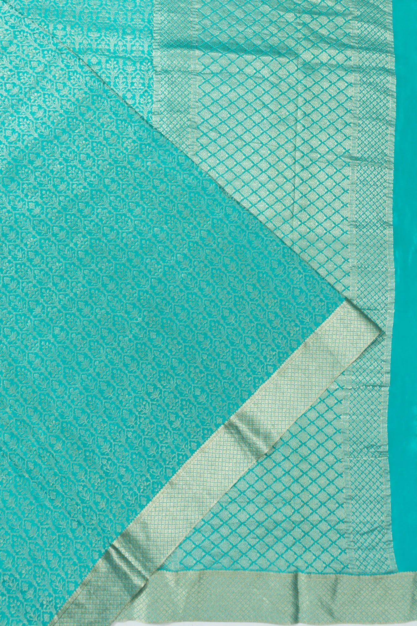 Binny Georgette Brocade Sky Blue Saree