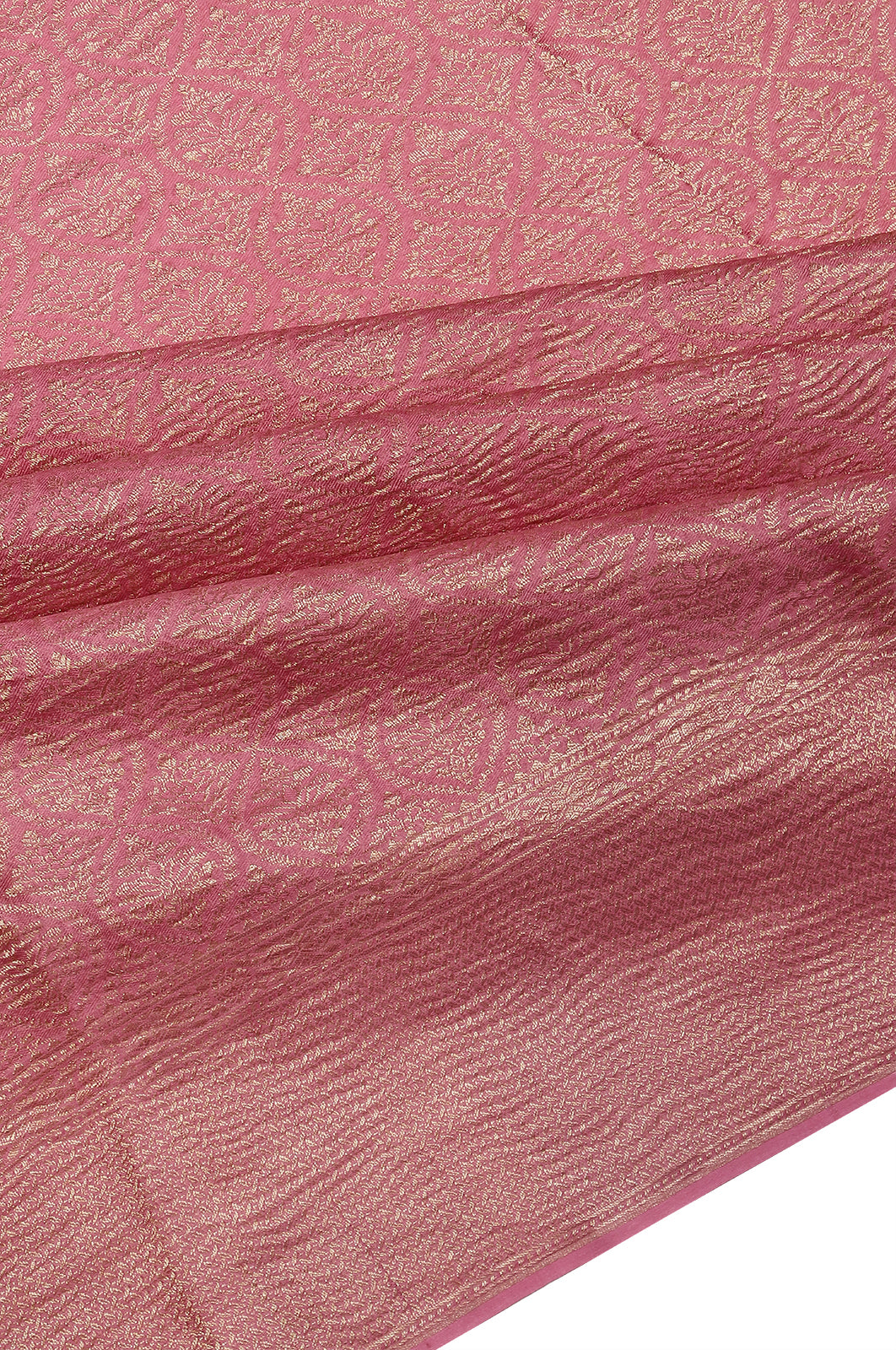 Binny Silk Brocade Pink Saree