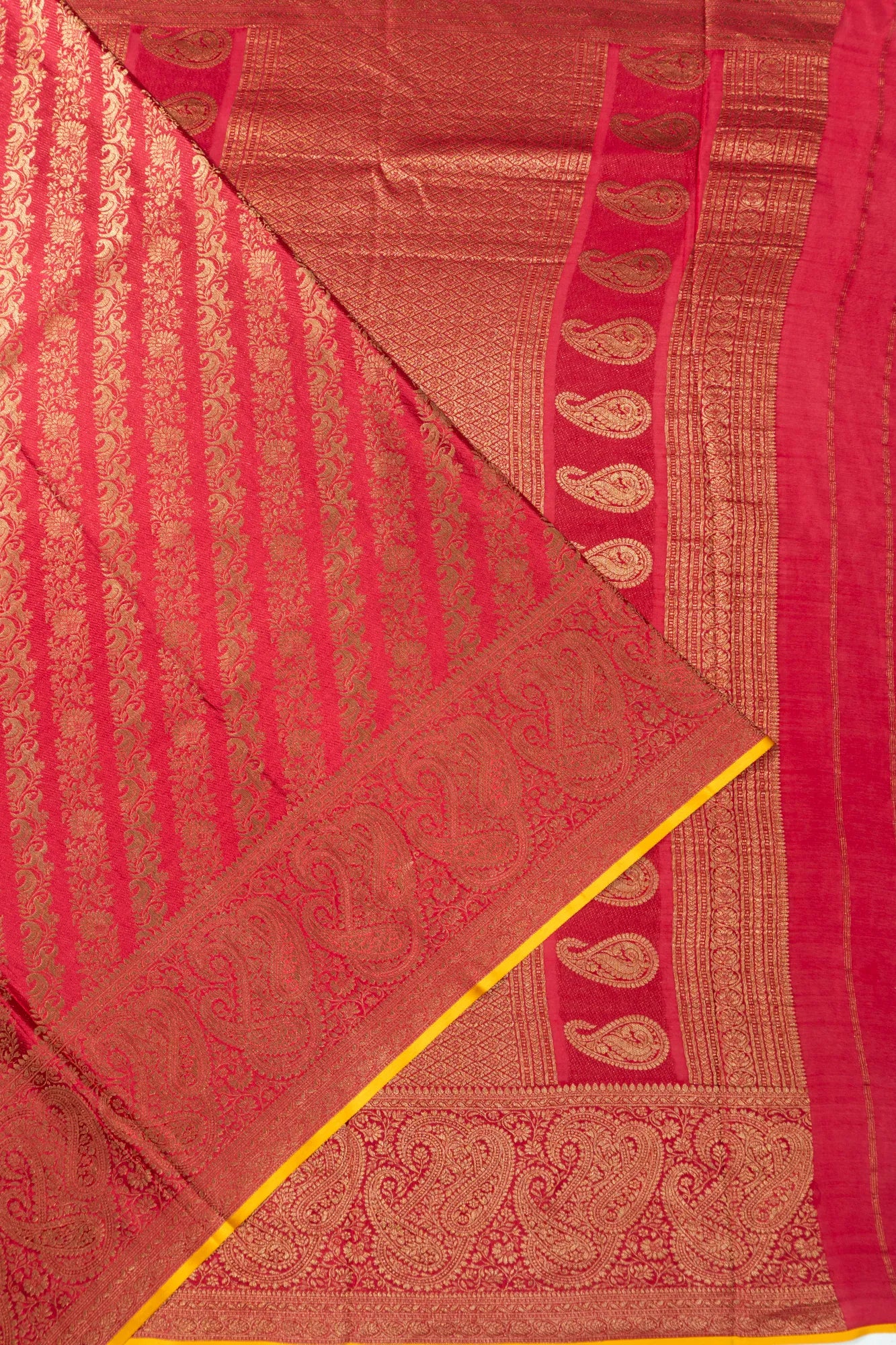 Binny Georgette Brocade Pink Saree