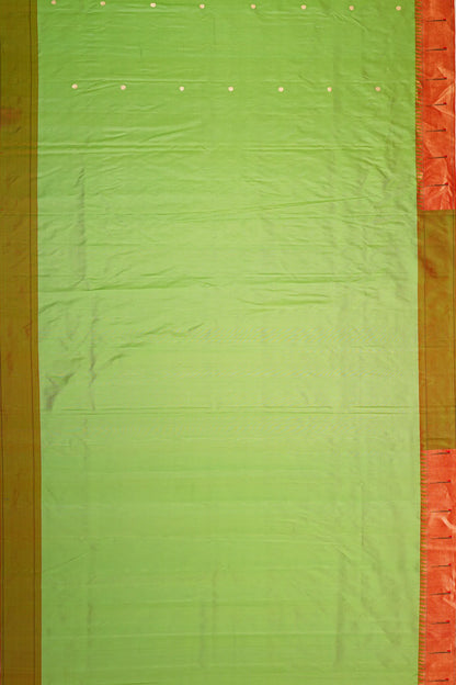 paithani-silk-butta-parrot-green-saree-with-single-muniya-border-1215772049