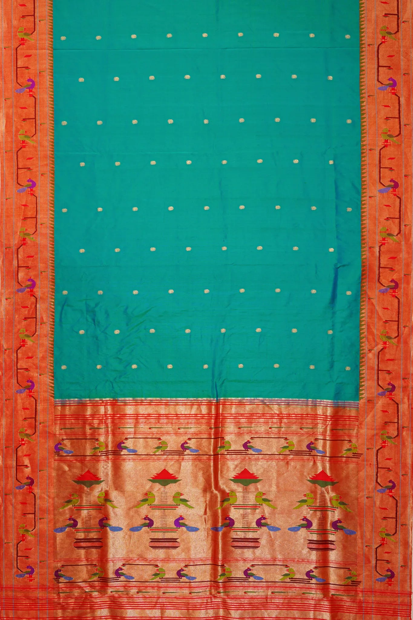 paithani-silk-butta-dual-tone-green-and-blue-saree-with-akruthi-border-1215772073