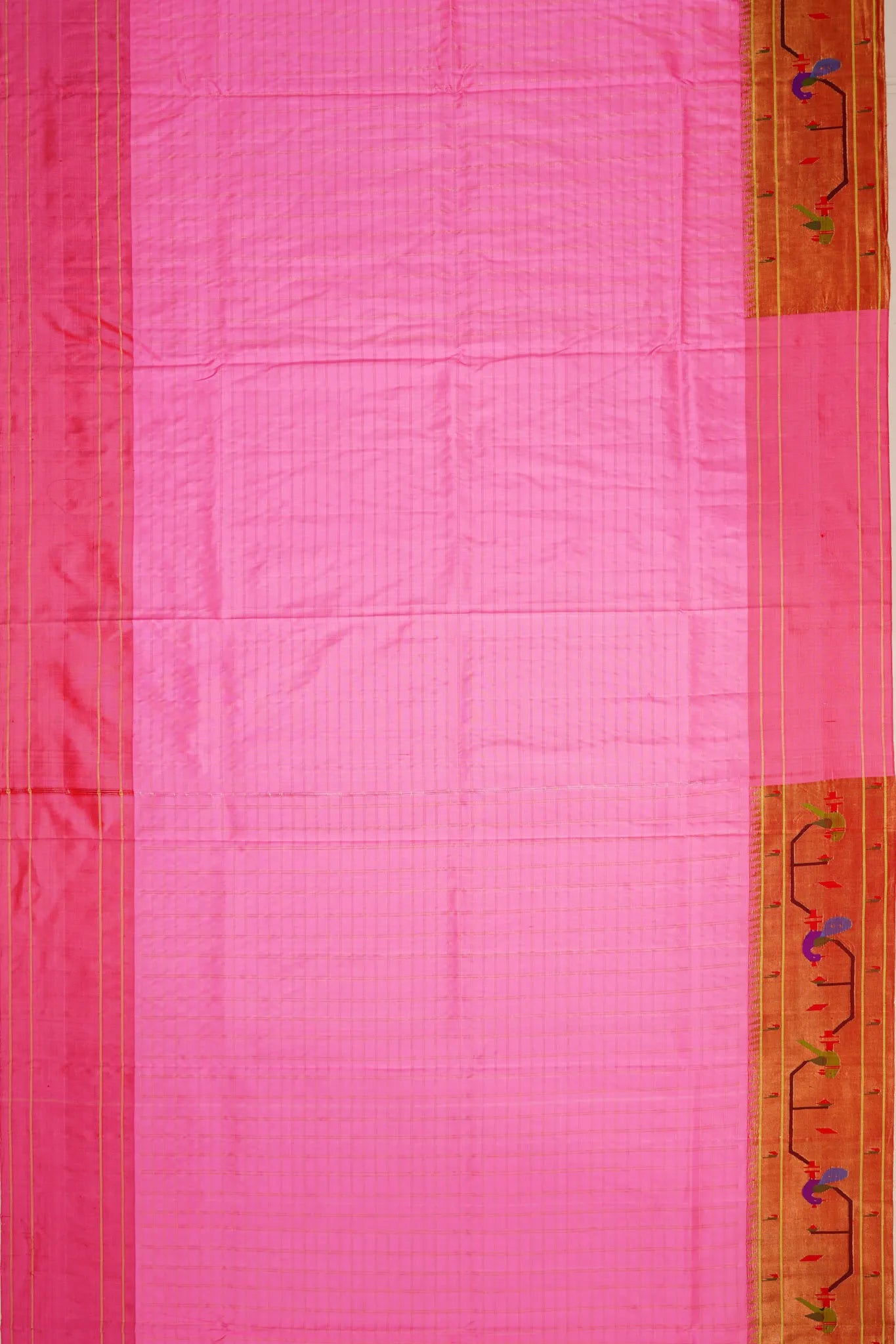paithani-silk-checks-baby-pink-saree-with-akruthi-border-1215772535