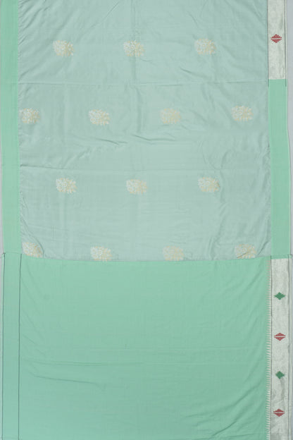Banarasi X Paithani Silk Butta Pastel Blue Saree