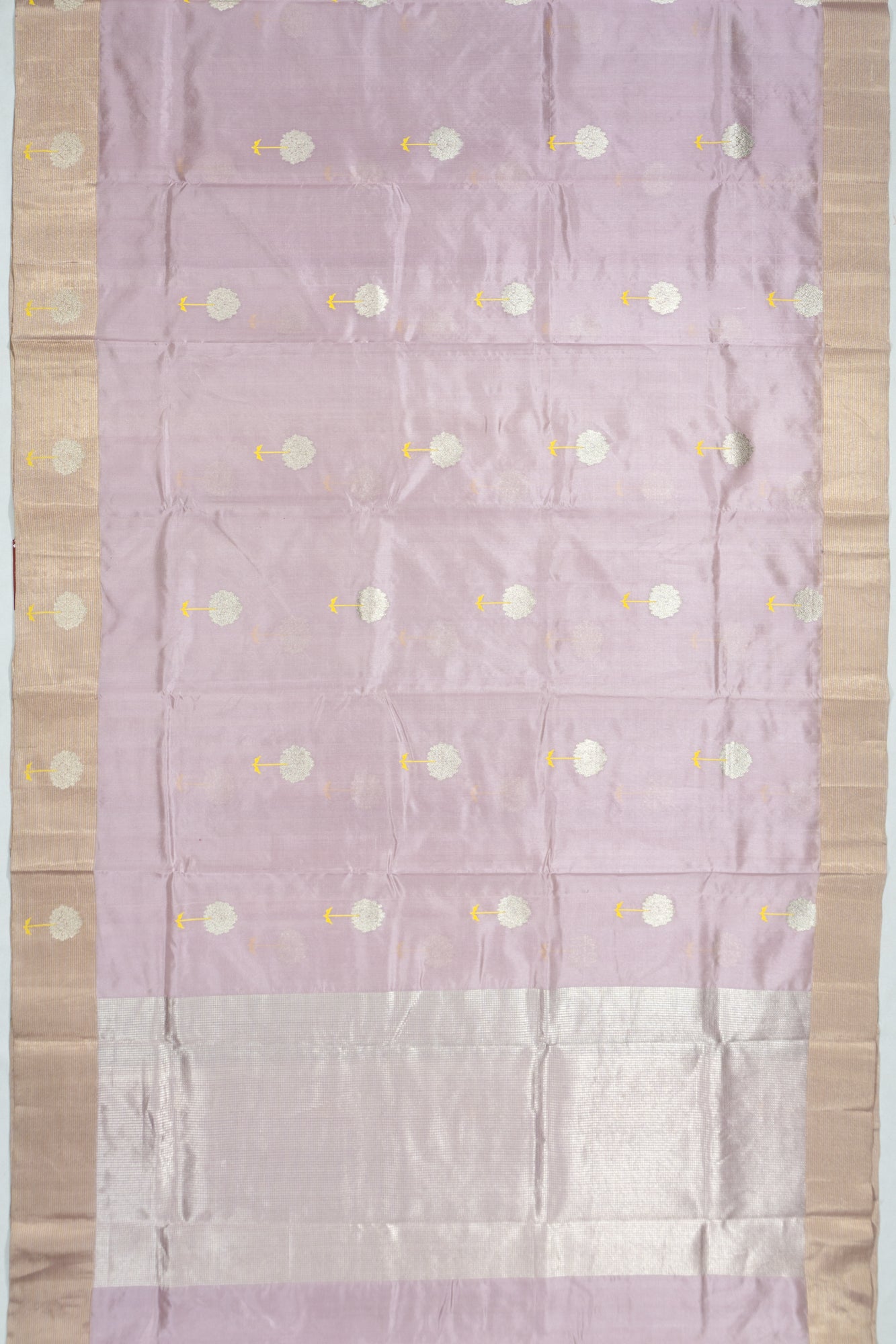 Chanderi Silk Butta Lilac Saree