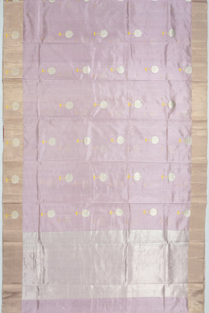 Chanderi Silk Butta Lilac Saree