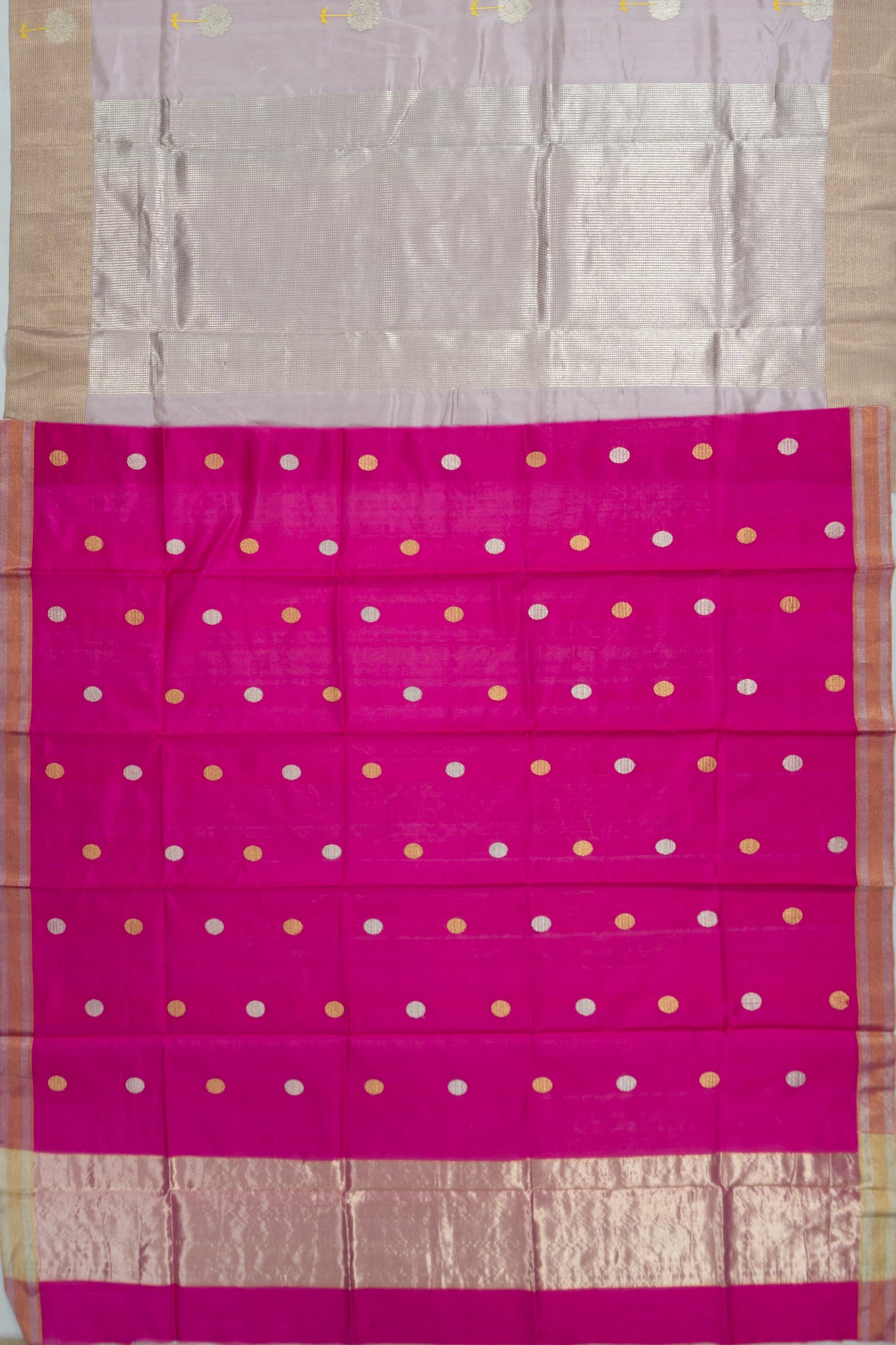Chanderi Silk Butta Lilac Saree