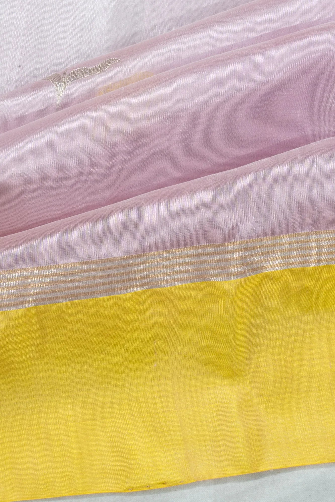 Chanderi Silk Butta Lavender Saree