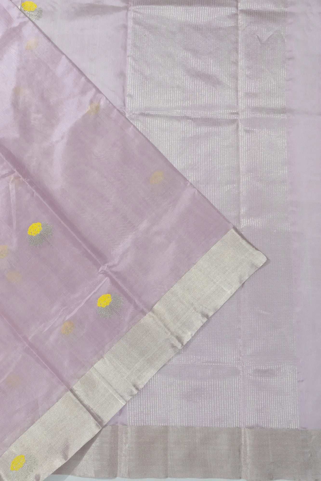 Chanderi Silk Butta Lavender Saree