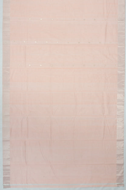 Chanderi Silk Butta Peach Saree