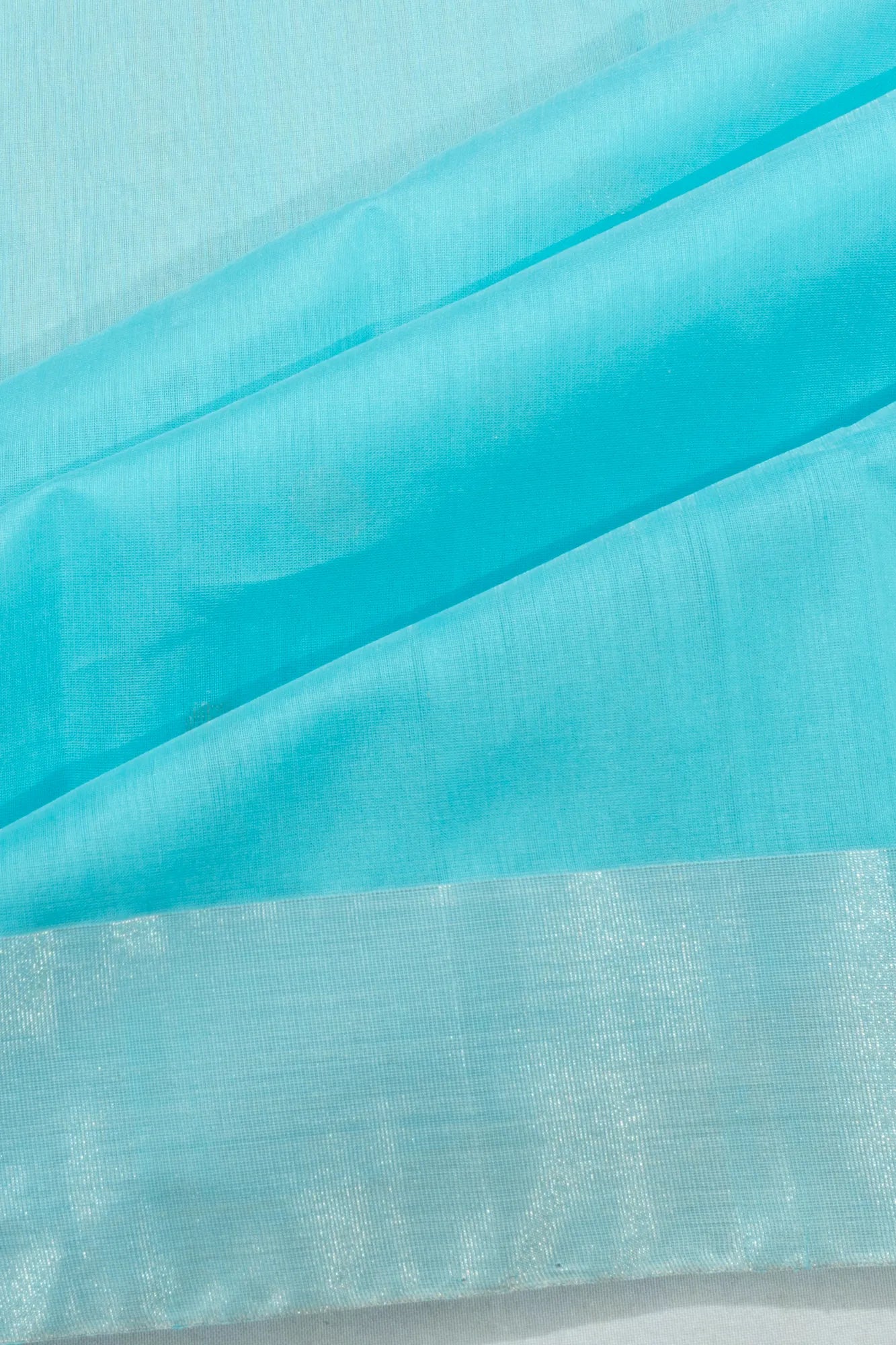 Chanderi Silk Butta Sky Blue Saree