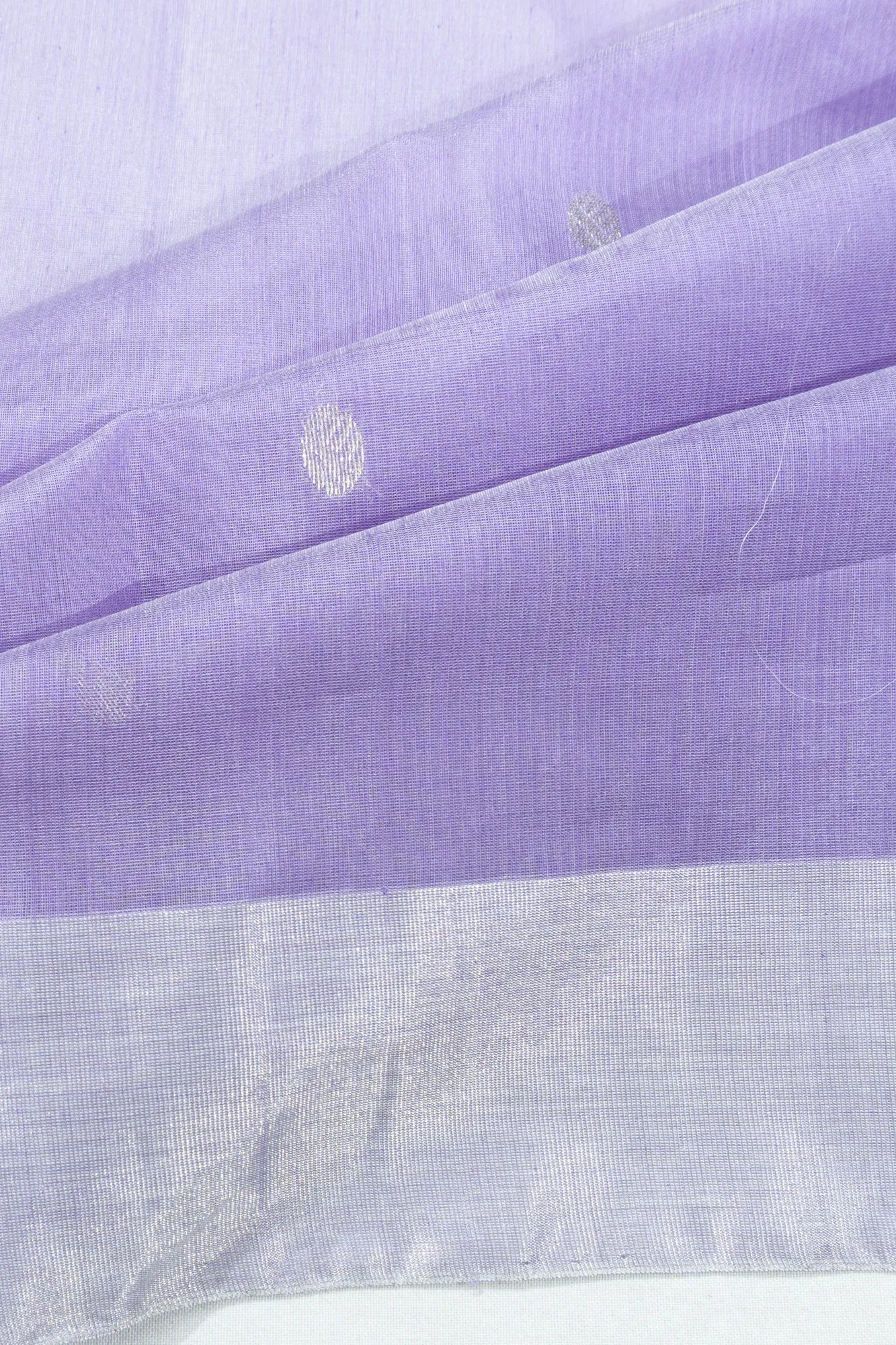 Chanderi Silk Butta Lavender Saree