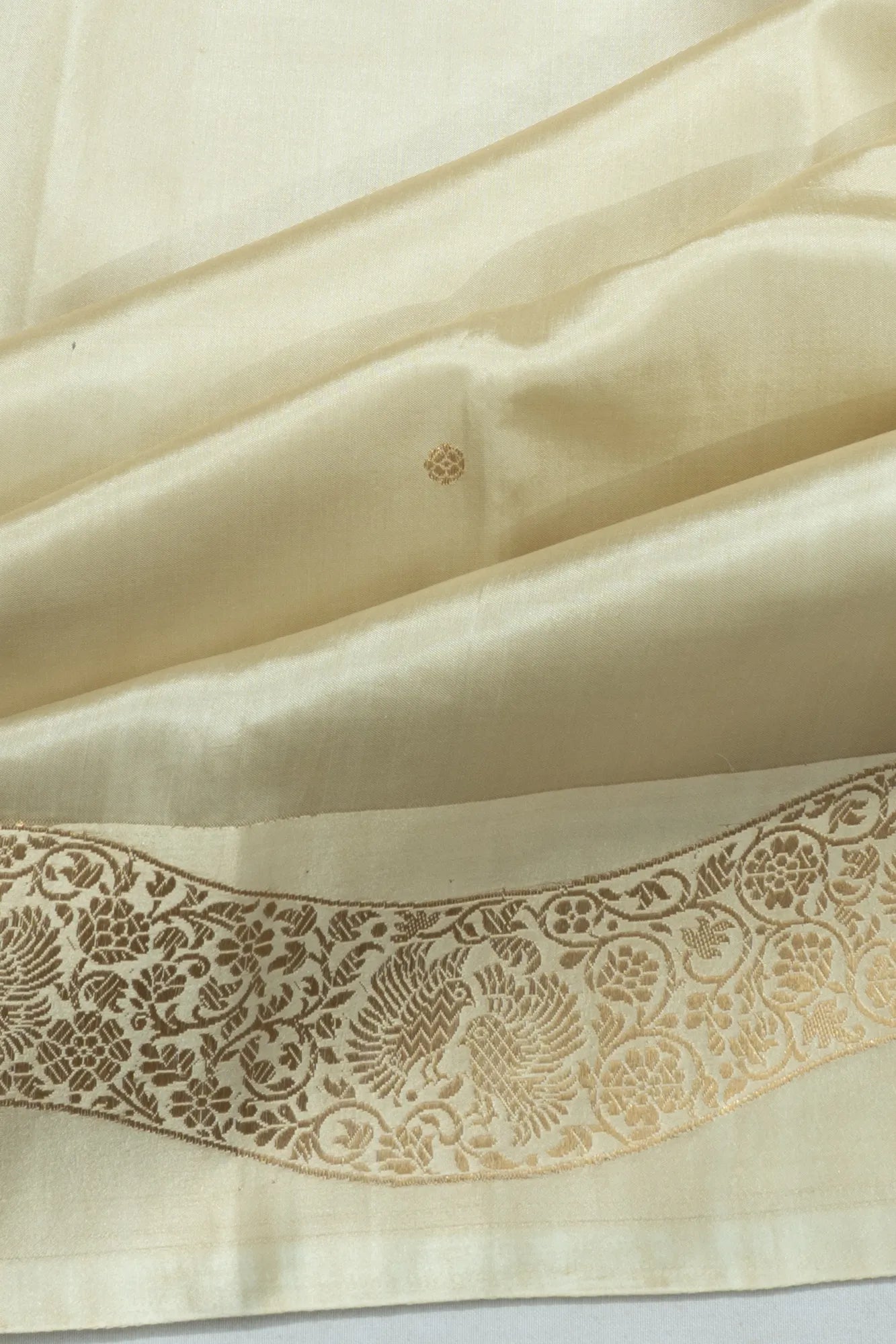 Banarasi Katan Silk Butta Pista Green Saree