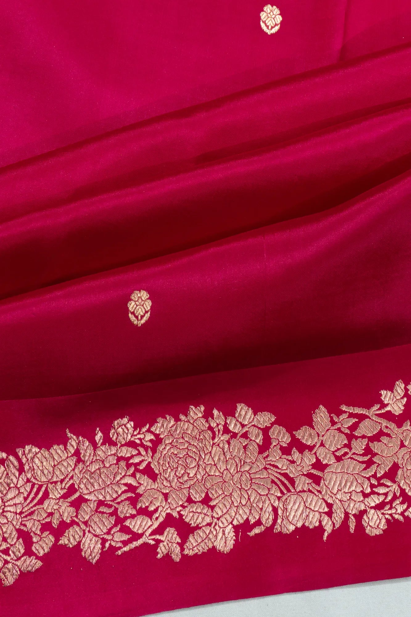 Banarasi Silk Butta Pink Saree