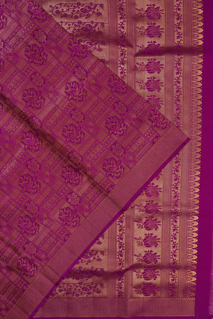 Taranga Kanchi Silk Brocade Purple Saree