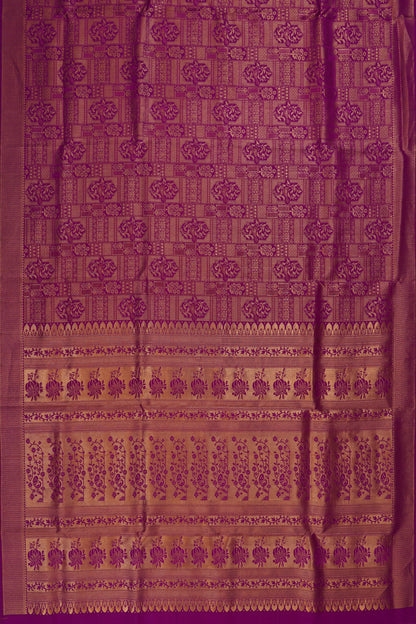 Taranga Kanchi Silk Brocade Purple Saree