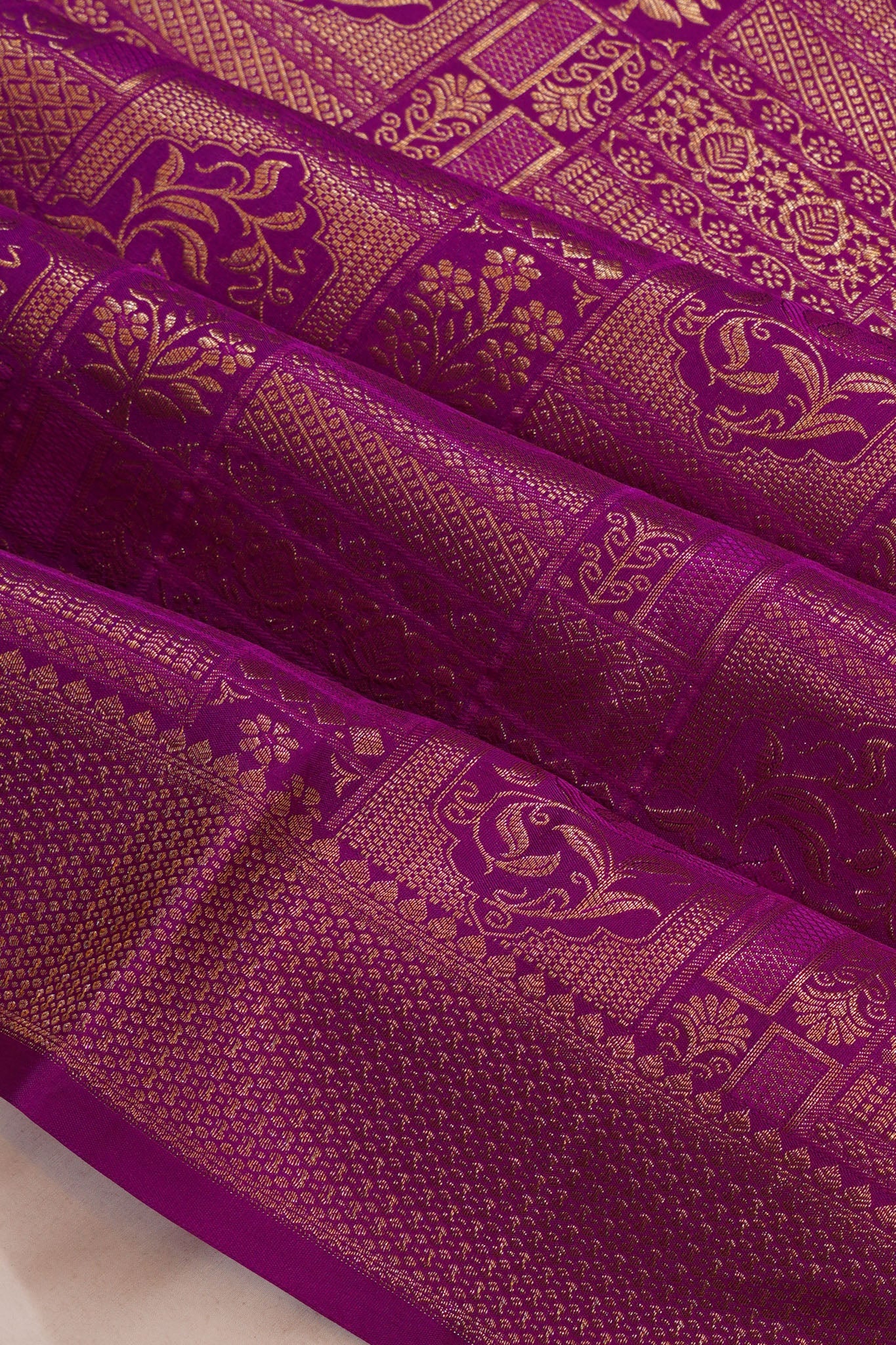 Taranga Kanchi Silk Brocade Purple Saree