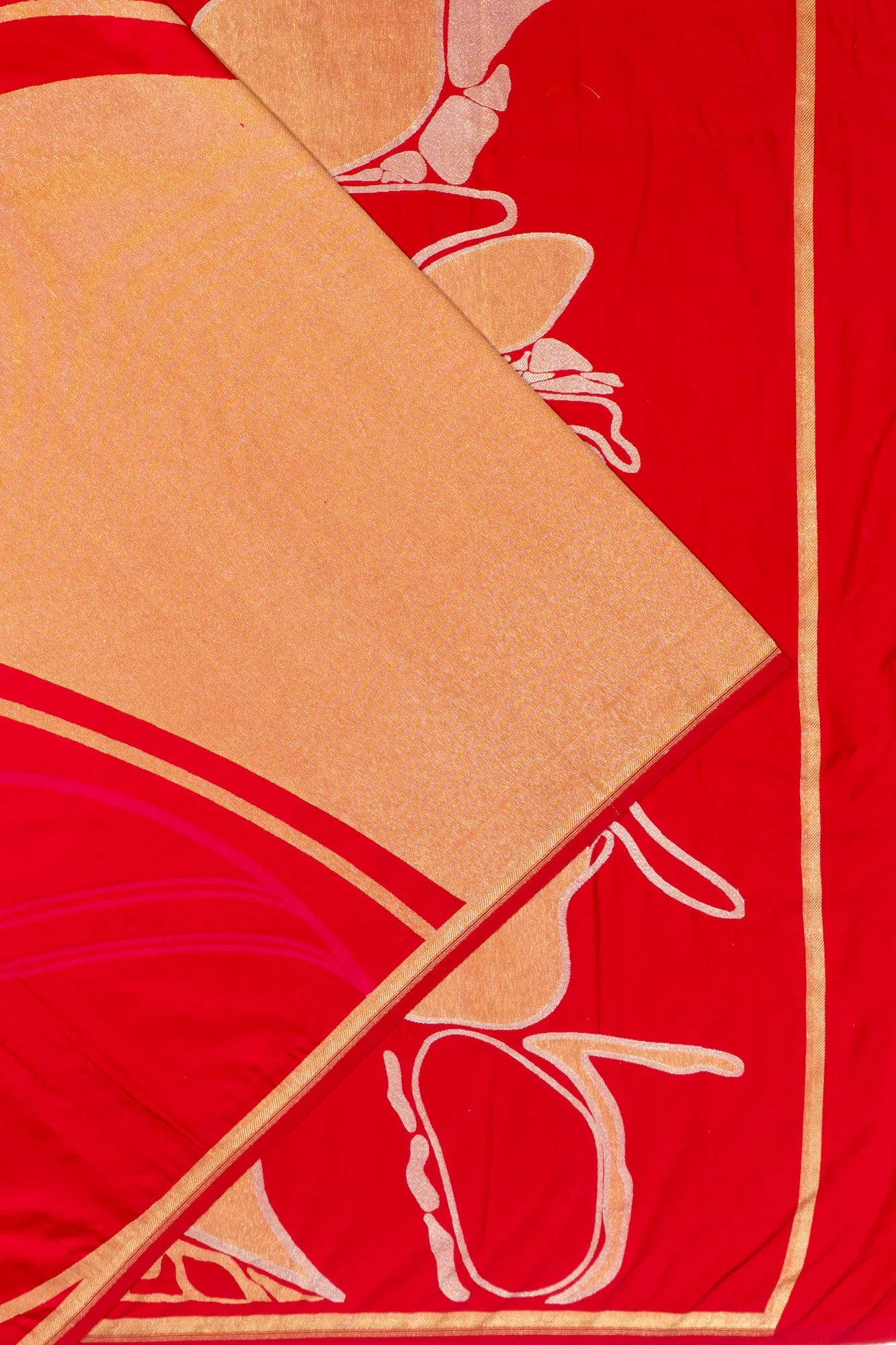 Banarasi Silk Brocade Red Saree