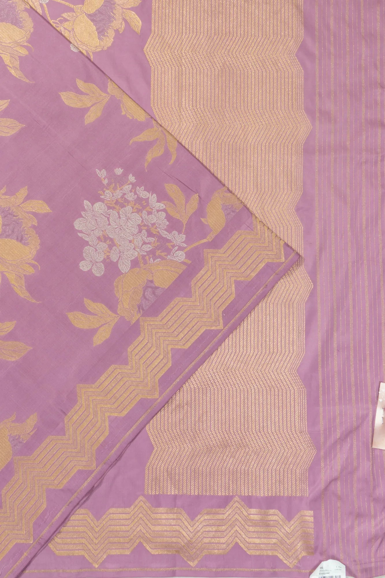Banarasi Silk Jaal Lavender Saree
