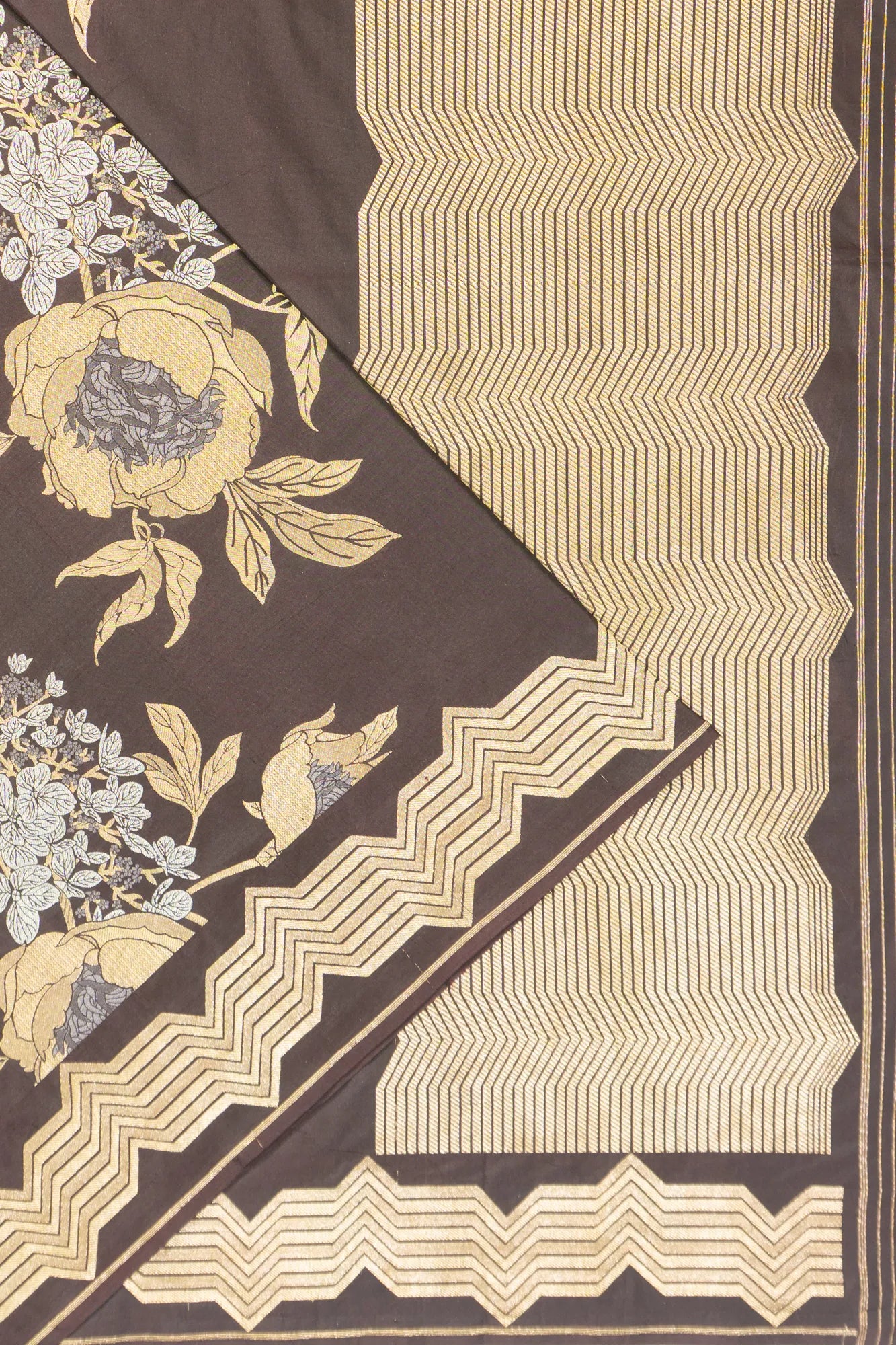 Banarasi Silk Jaal Elephant Grey Saree