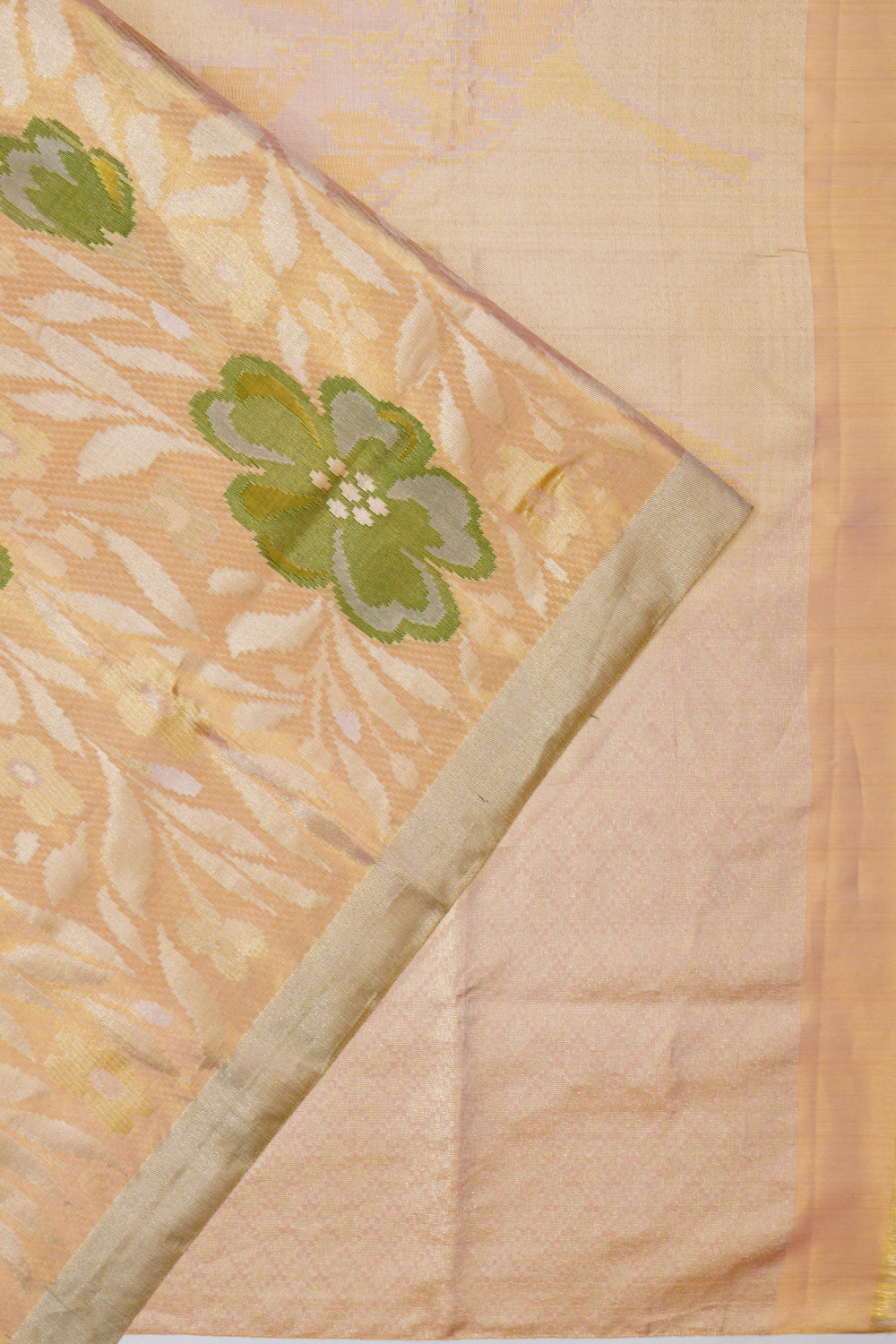 Kanchipuram Silk Tissue Broacde Gold Saree