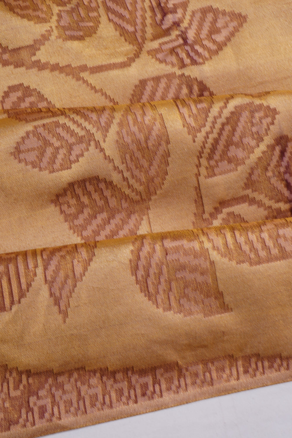 Kanchipuram Silk Tissue Broacde Gold Saree