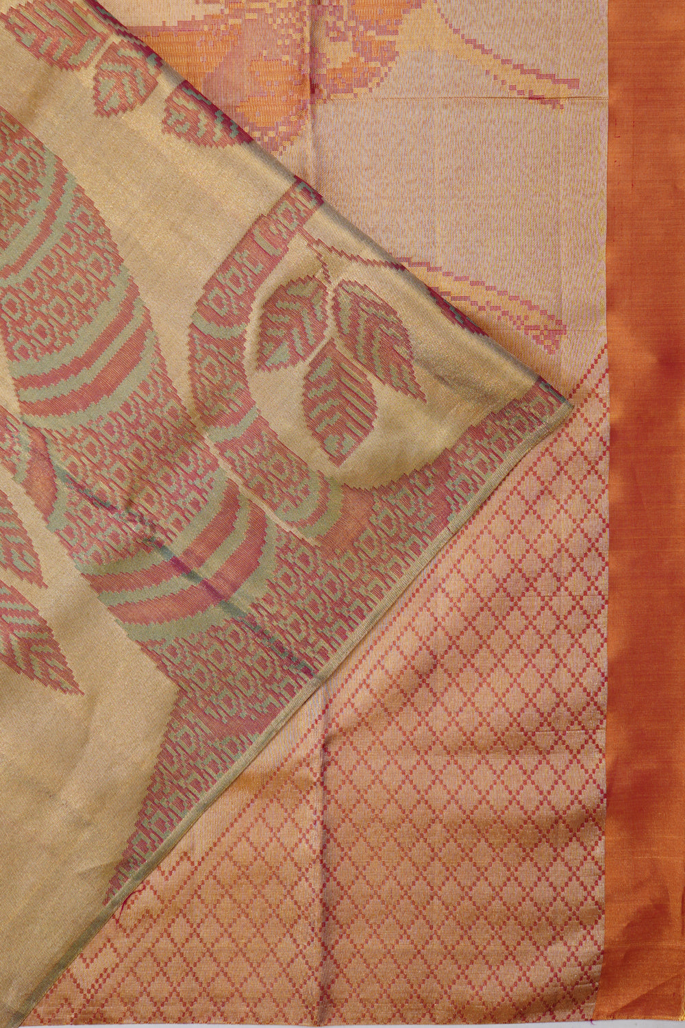 Kanchipuram Silk Tissue Broacde Gold Saree