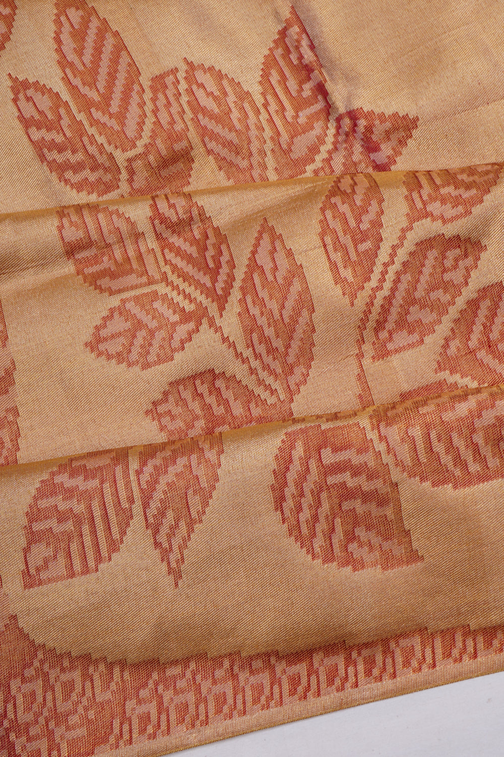 Kanchipuram Silk Tissue Broacde Gold Saree